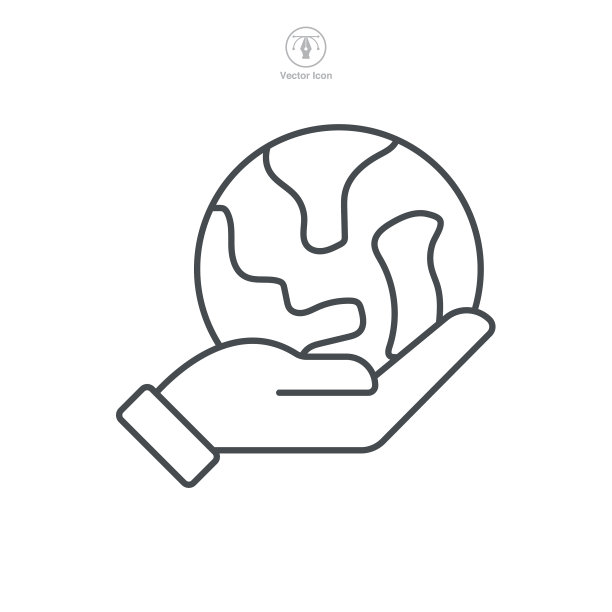 保存地球图标符号模板的图形和图片下载