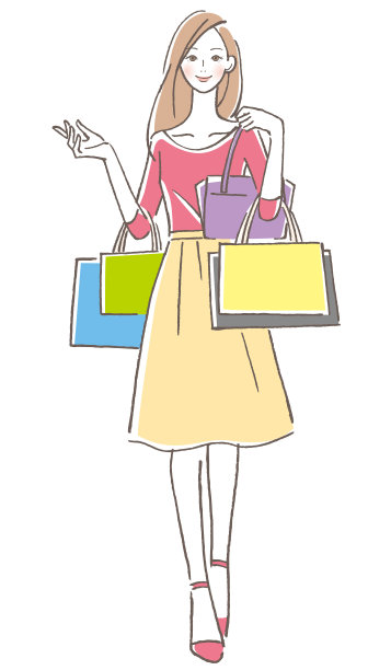 女人购物图片下载
