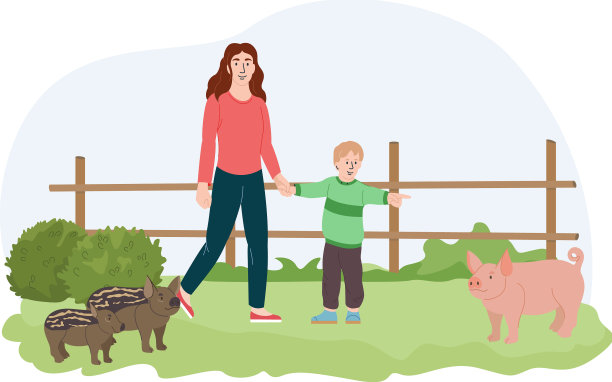 接触户外农场平背景图片下载