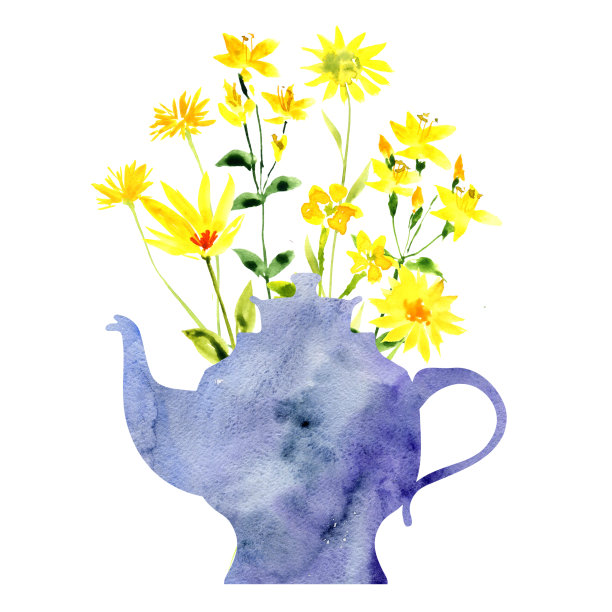 有粉红色花朵的茶杯图片下载