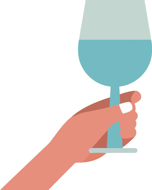 手握酒杯庆祝图片下载