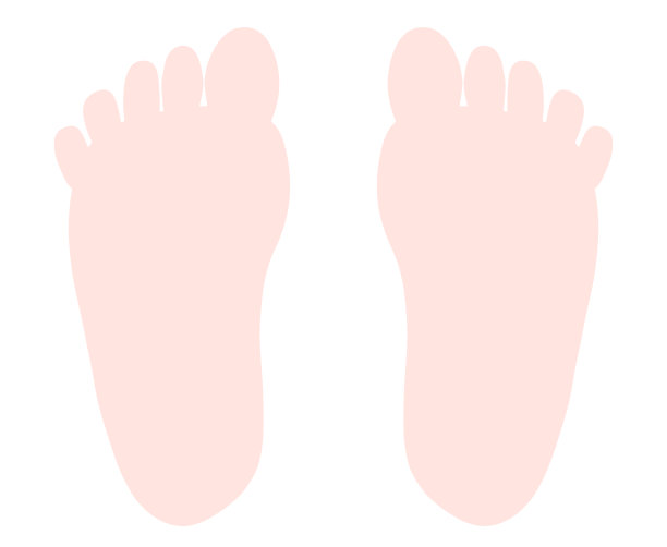 脚底的简单图解图片下载