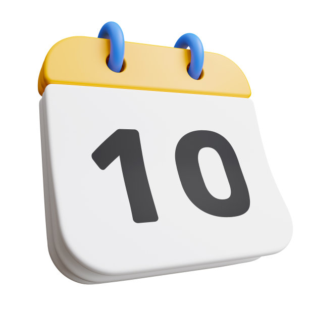 3d渲染日历图标隔离。图片下载