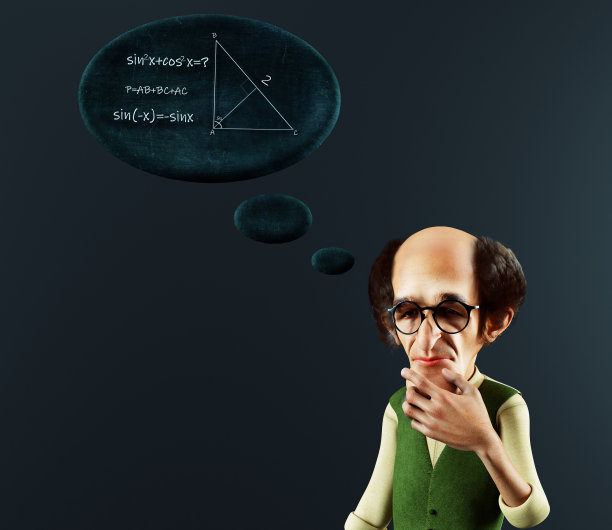 人们试图用公式来解决数学问题。图片下载