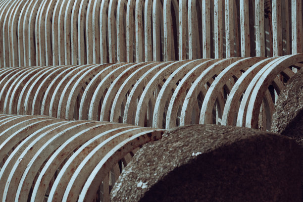 近距离铁艺家具面板图案分形背景照片。图片下载