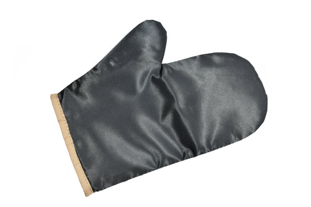 白色背景上的黑色防护手套，厨房连指手套图片下载