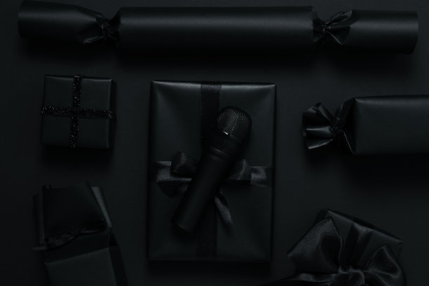 黑色星期五促销的概念，俯视图图片下载