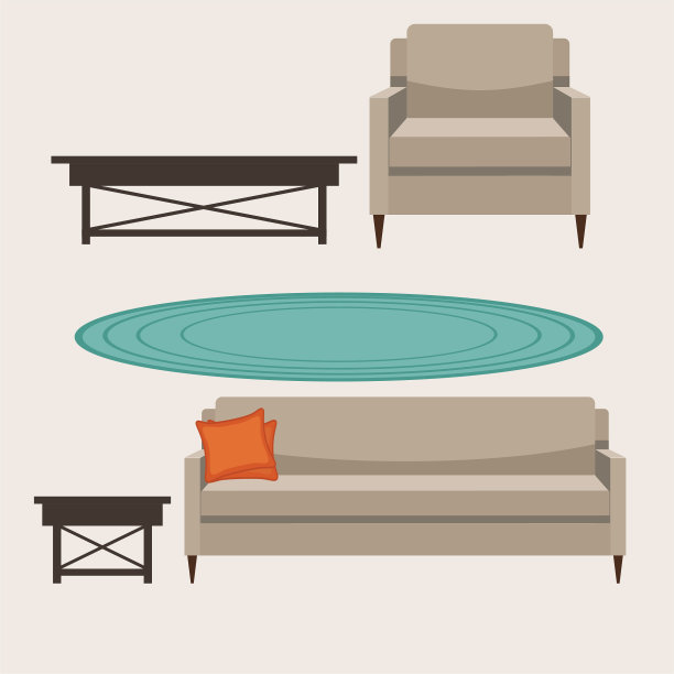 软垫客厅家具图片下载