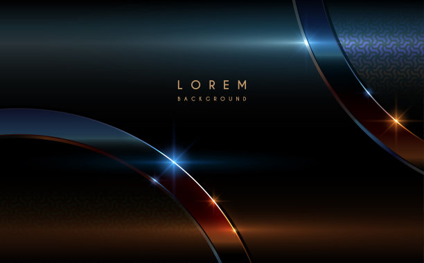 摘要暗铬背景与圆形元素图片下载