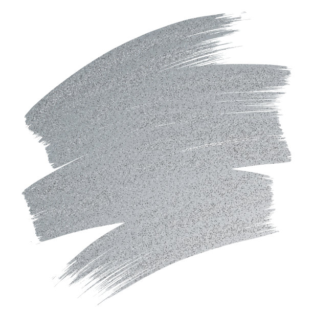 银色闪光油漆笔触在白色的背景。图片下载
