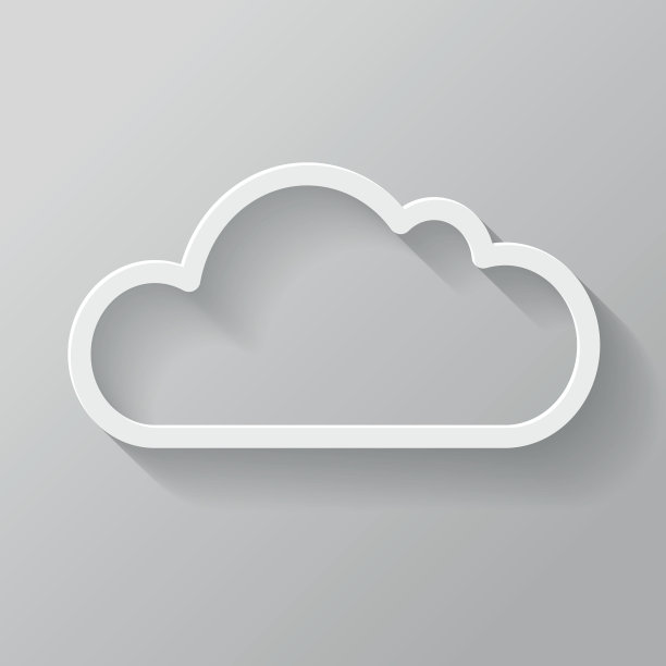 云纸细线界面图标与长影子图片下载