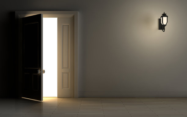 开着的门图片下载