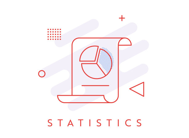 孟菲斯风格单半色调图表图标图片下载