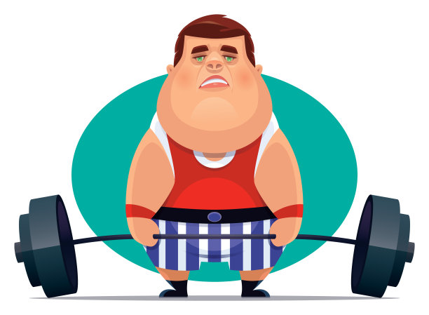 胖子举重图片下载