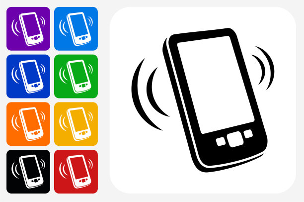 触摸屏手机图标方形按钮设置图片下载