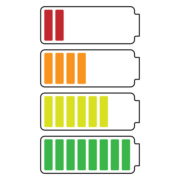 设置加载电池条白色背景隔离图片下载
