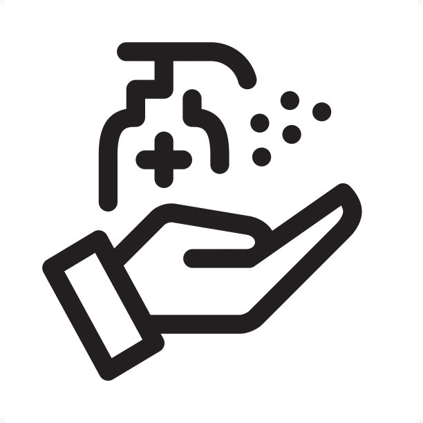 杀菌喷雾-轮廓图标-像素完美标志图片下载