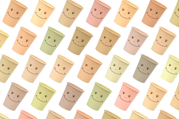 纸杯图案隔离。图片下载