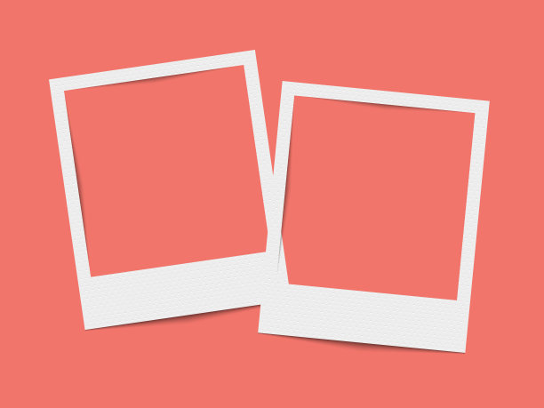向量现实空白两个相框图片下载