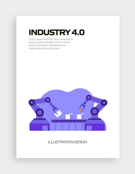 工业4.0概念矢量插图网站横幅，广告和营销材料，在线广告，业务演示等。图片下载