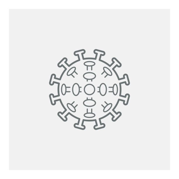 冠状病毒细菌病毒细胞图标图片下载