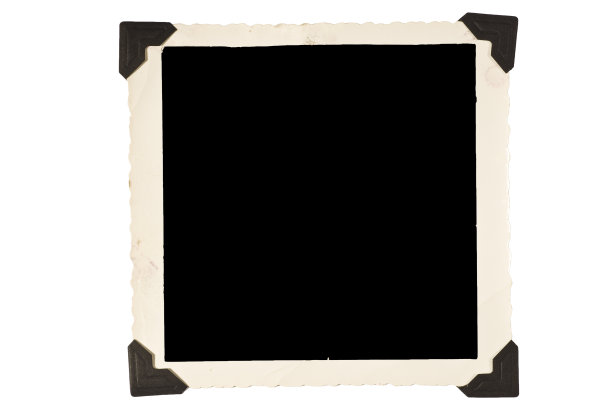 方形老相框的角落图片下载
