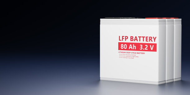 磷酸铁锂(LFP)电池，棱柱形电池组锂离子电池，为电动汽车(EV)概念制造，工业储能汽车技术3D渲染插图图片下载