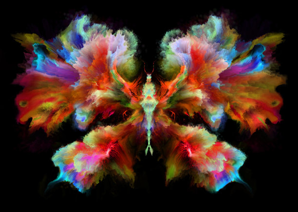 奇妙的画蝴蝶图片下载