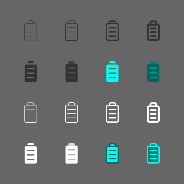 满电池图标-多系列图片下载