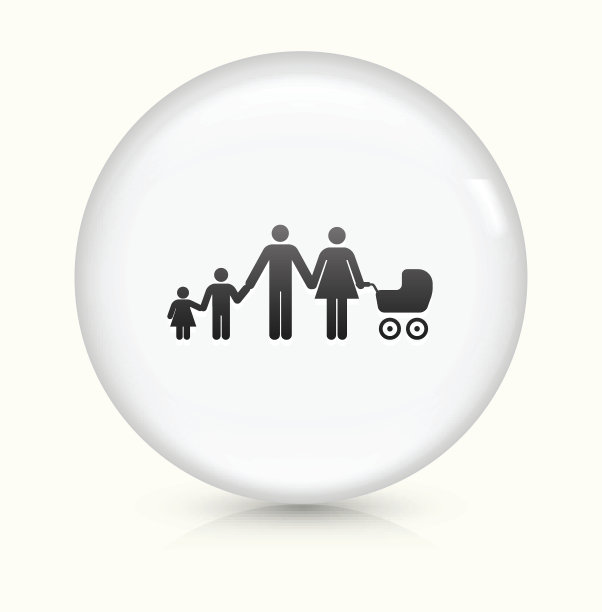 家庭图标上的白色圆形矢量按钮图片下载