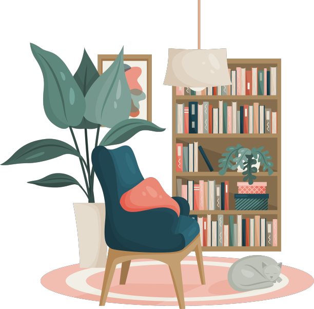 客厅内部采用斯堪的纳维亚风格图片下载