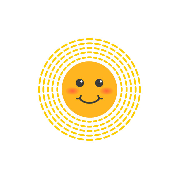 快乐滑稽微笑太阳图片下载