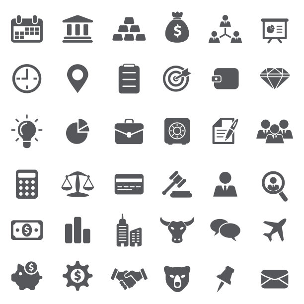 商业和金融-图标设置图片下载