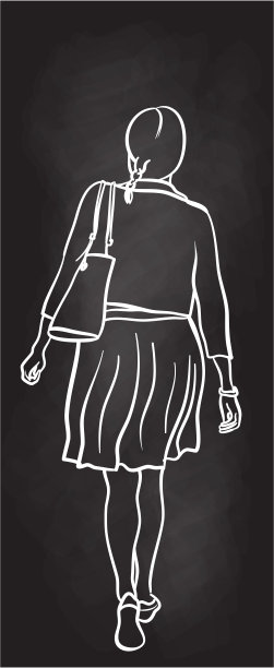 离开黑板的女人图片下载