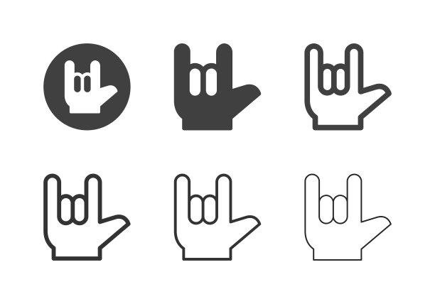 我爱你的手势图标-多系列图片下载