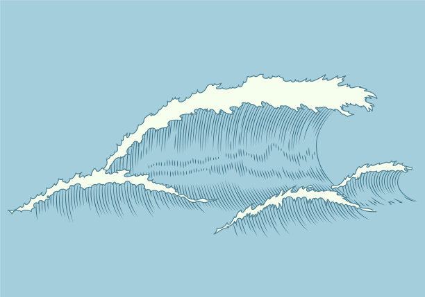 海浪雕刻海洋和航海或海洋图片下载