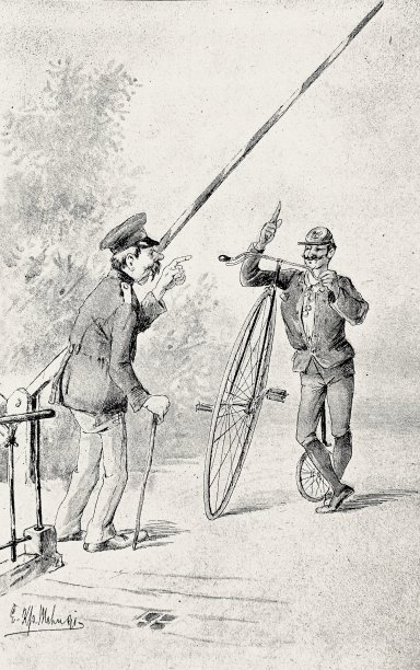 骑自行车的人要求把边界上的栅栏提高到比平时更高的水平图片下载