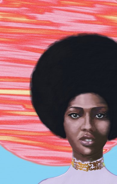 一个非洲类型的年轻女子法拉希的肖像图片下载