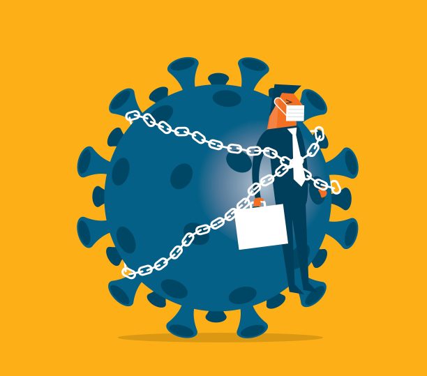 冠状病毒-隔离-商人图片下载