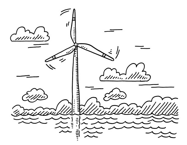 海上风力机图纸图片下载