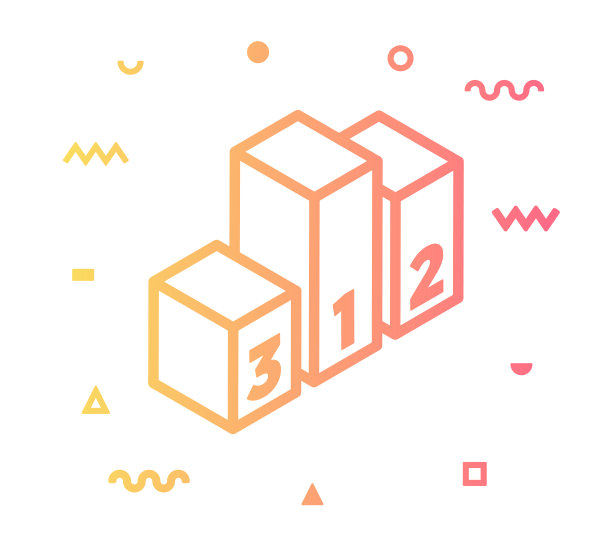 领奖台线条风格图标设计图片下载