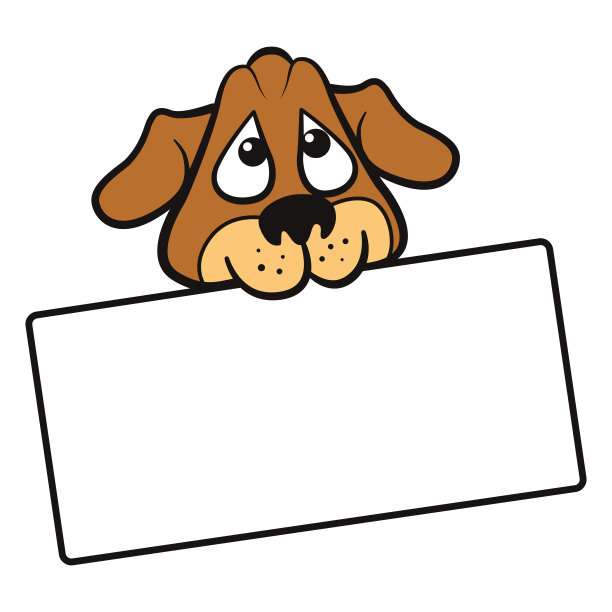 带着手势的可爱狗图片下载