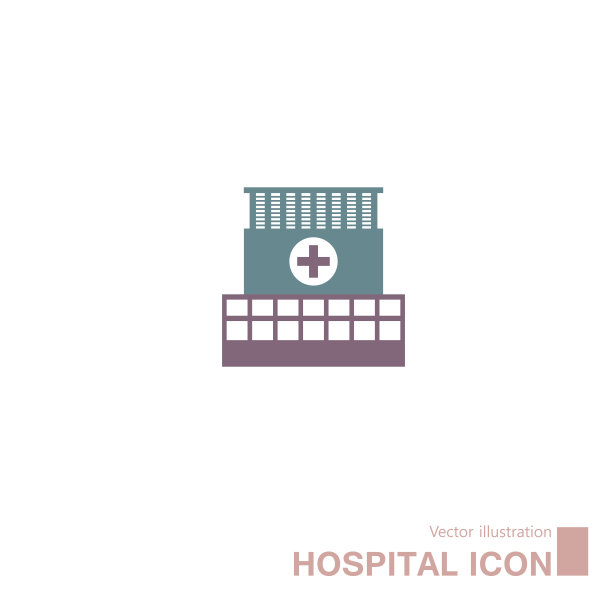 矢量绘制医院。图片下载