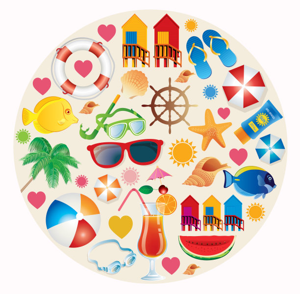 海滩上的符号图片下载