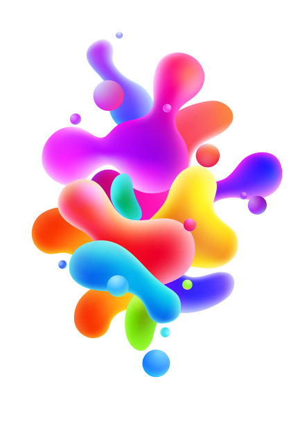 背景与抽象彩色气泡图片下载