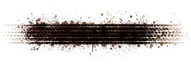 肮脏的轮胎履带库存插图图片下载