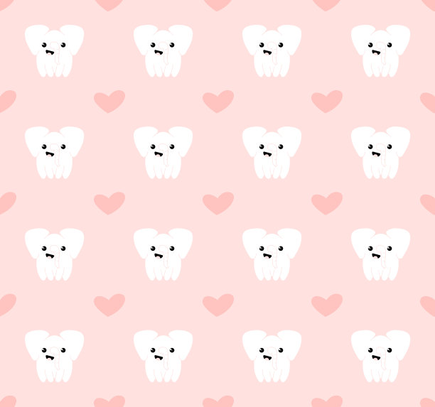 无缝的大象模式图片下载