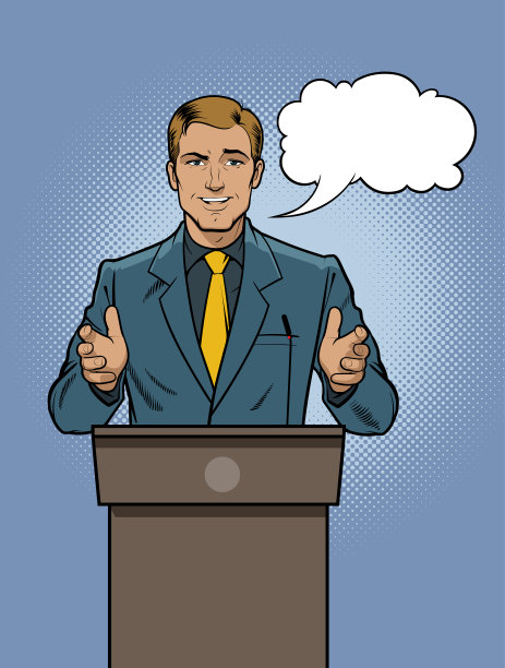 讲台上的公众演讲者图片下载