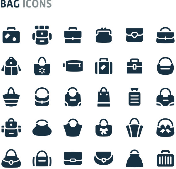 包图标集fillio黑色图标系列图片下载