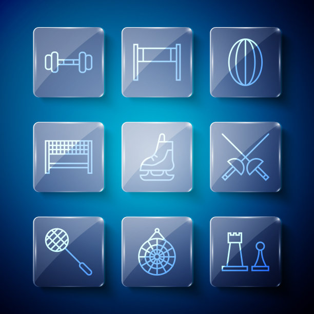 定线网球拍经典飞镖棋盘象棋图片下载